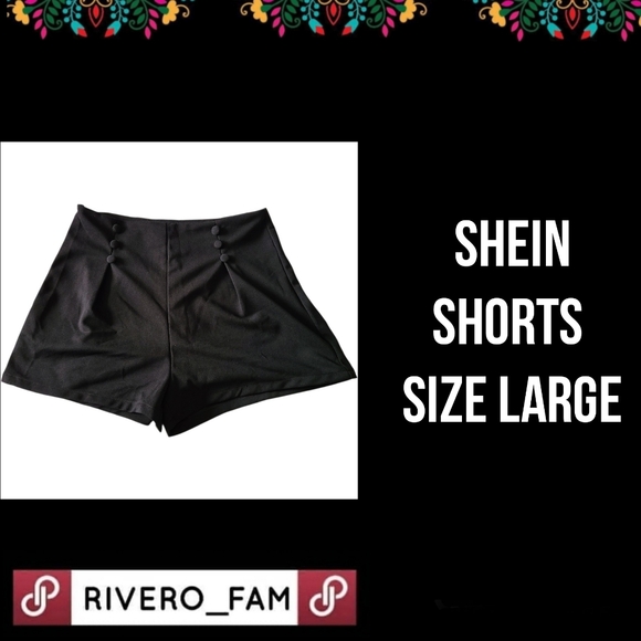 SHEIN Pants - SHEIN | SAILOR TYPE BLACK SHORTS | SIZE LARGE